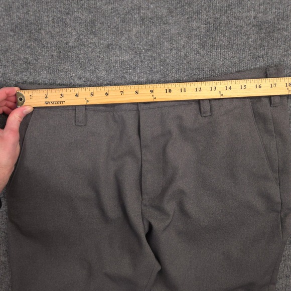 Bluffworks Gramercy Dress Pants Mens 35X30 Gray Performance Traveler Commuter - Picture 6 of 11